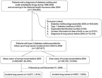 Human Insulin Therapy Is Associated With an Increased Risk of Lung Cancer: A Population-Based Retrospective Cohort Study